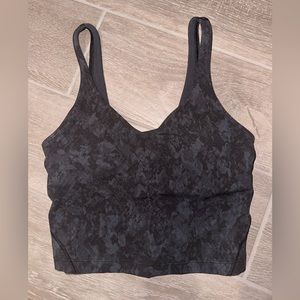 Size 2 black and grey pattern lululemon align tank top